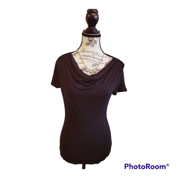 Banana Republic Black Cowl Neckline Tank Top - Picture 2 of 5